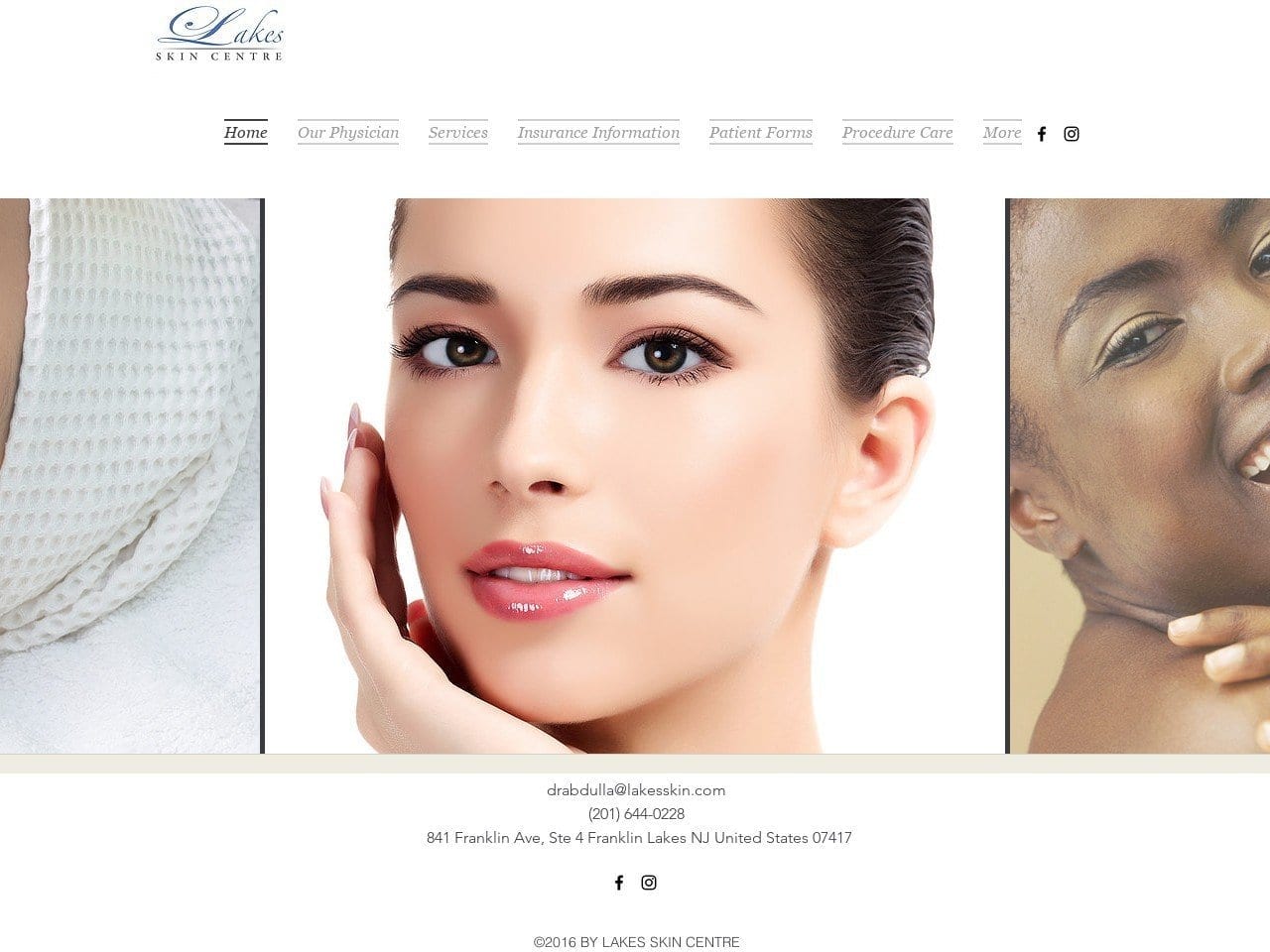 Lakes Skin Centre Dr. Abdulla Website Screenshot from lakesskin.com