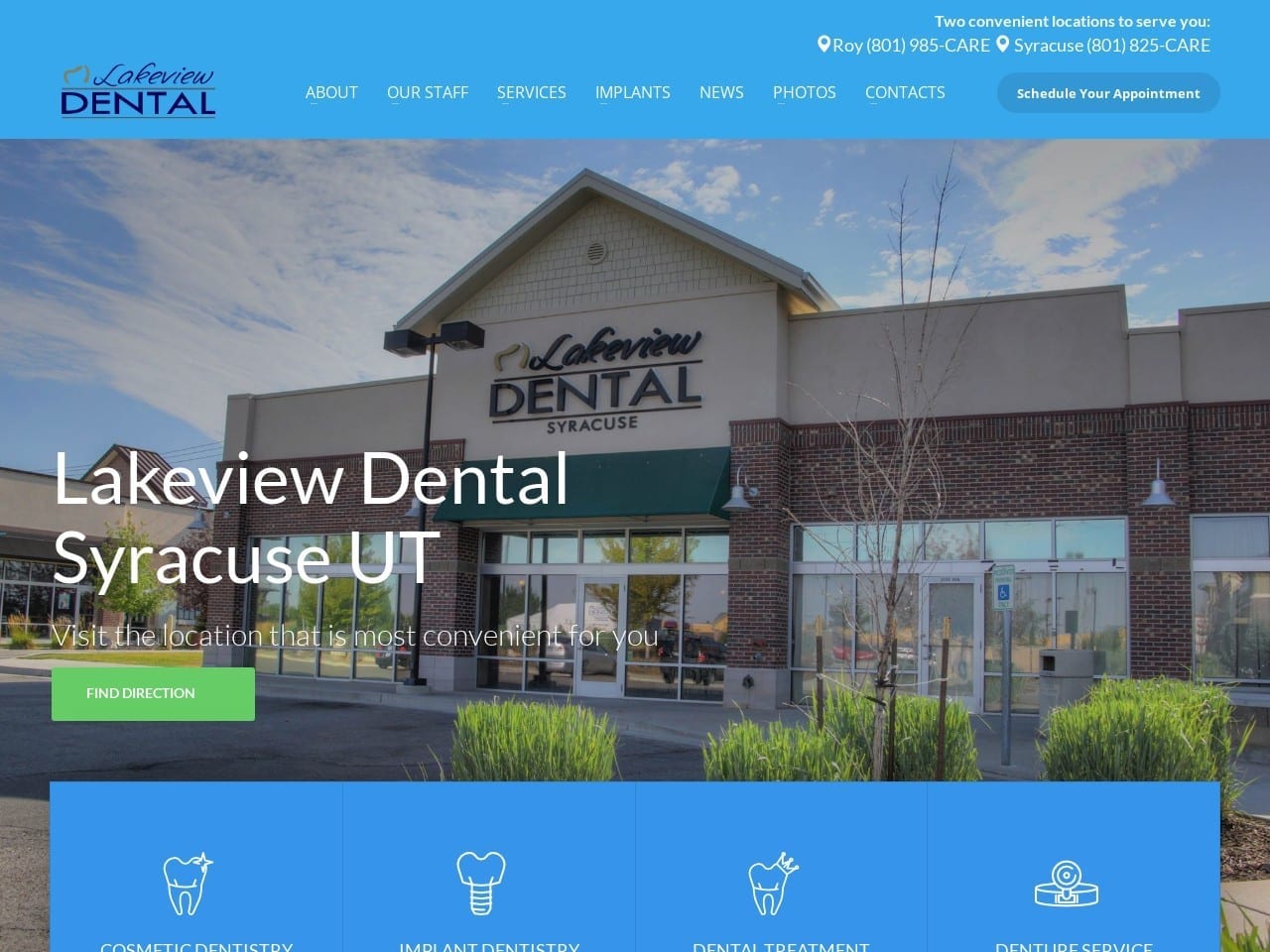 Lakeview Dental Website Screenshot from lakeviewdental.com