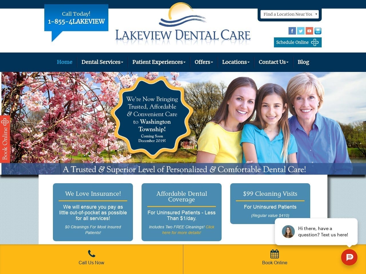 Dr. Eric Forte Website Screenshot from lakeviewdentalcare.com