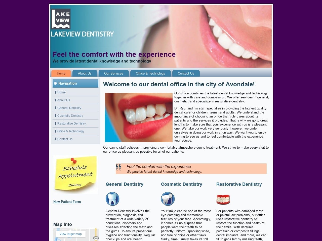 Lakeview Dentist Website Screenshot from lakeviewdentistryaz.com