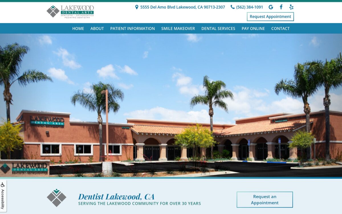 lakewooddentalarts.com screenshot