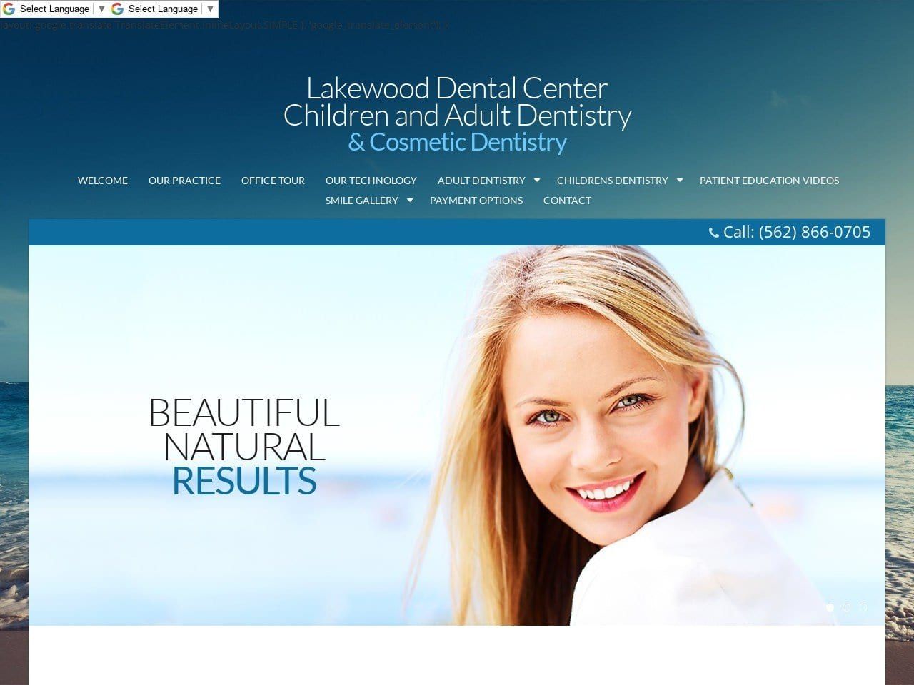 Lakewood Dental Center Sujan B C DDS Website Screenshot from lakewooddentalcenter.com