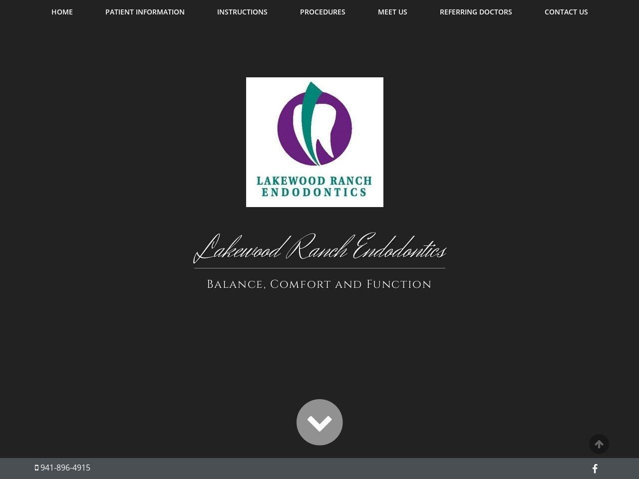 Lakewood Ranch Endodontics Website Screenshot from lakewoodranchendodontics.com