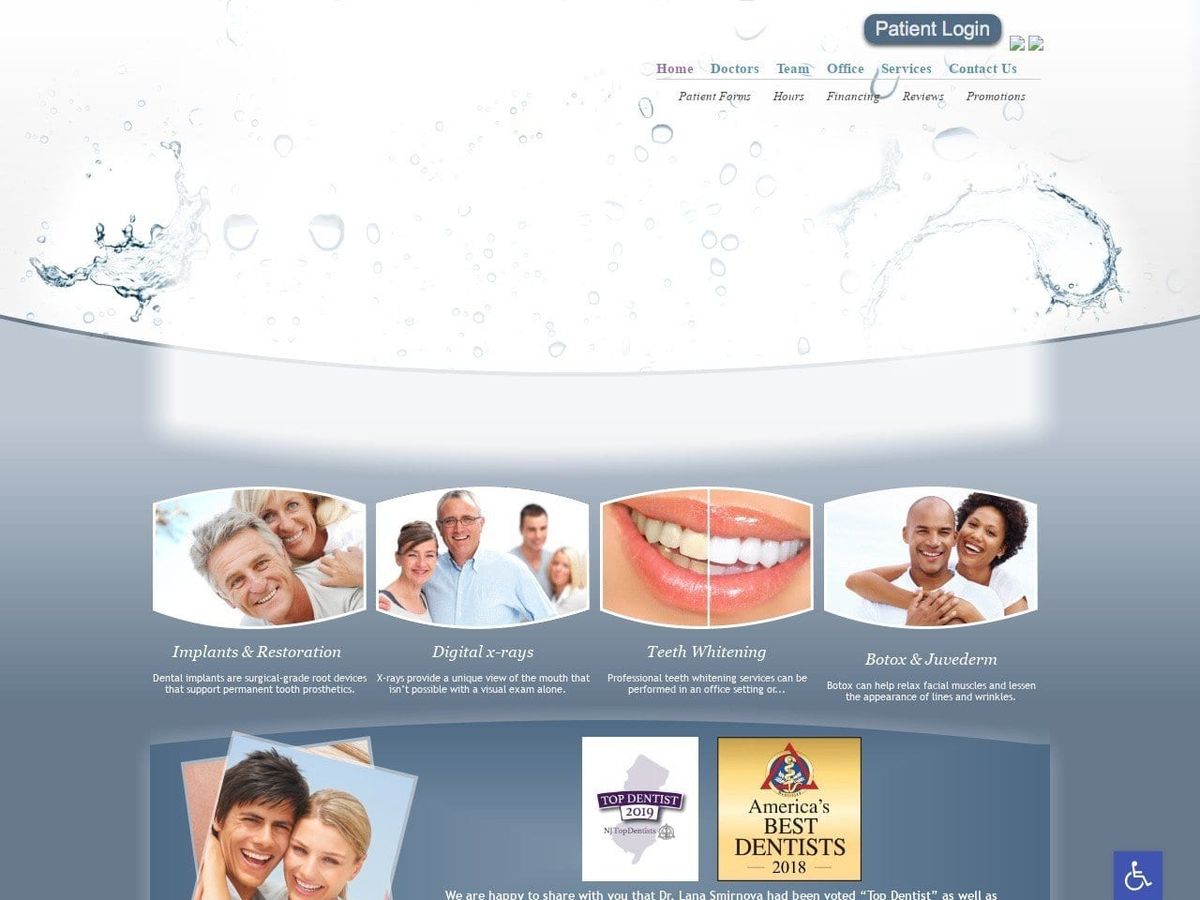 Family Dentistry Smirnova Svetlana DDS Website Screenshot from lanasmirnovadds.com