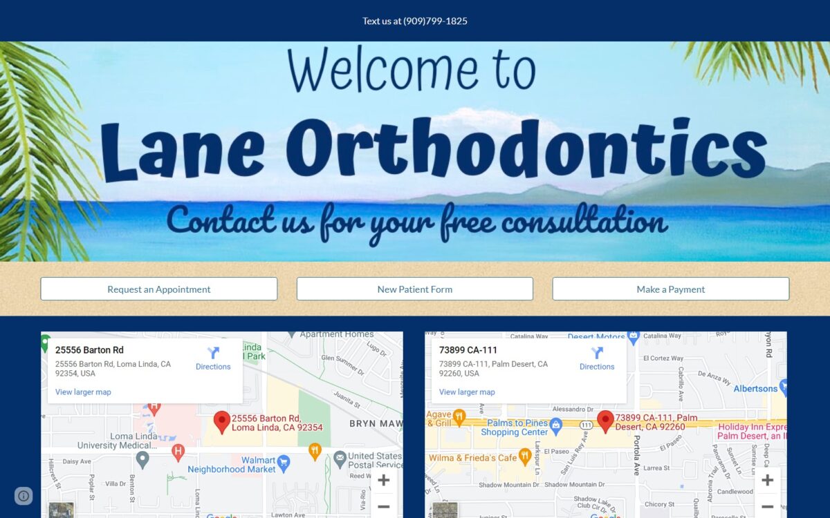 laneorthodontics.com screenshot