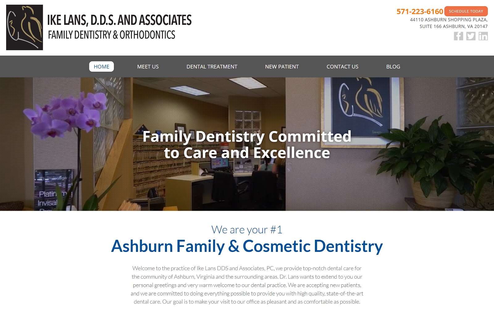 lansfamilydentistry.com screenshot