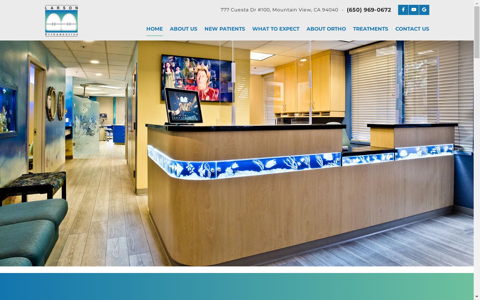 larsonortho.com screenshot