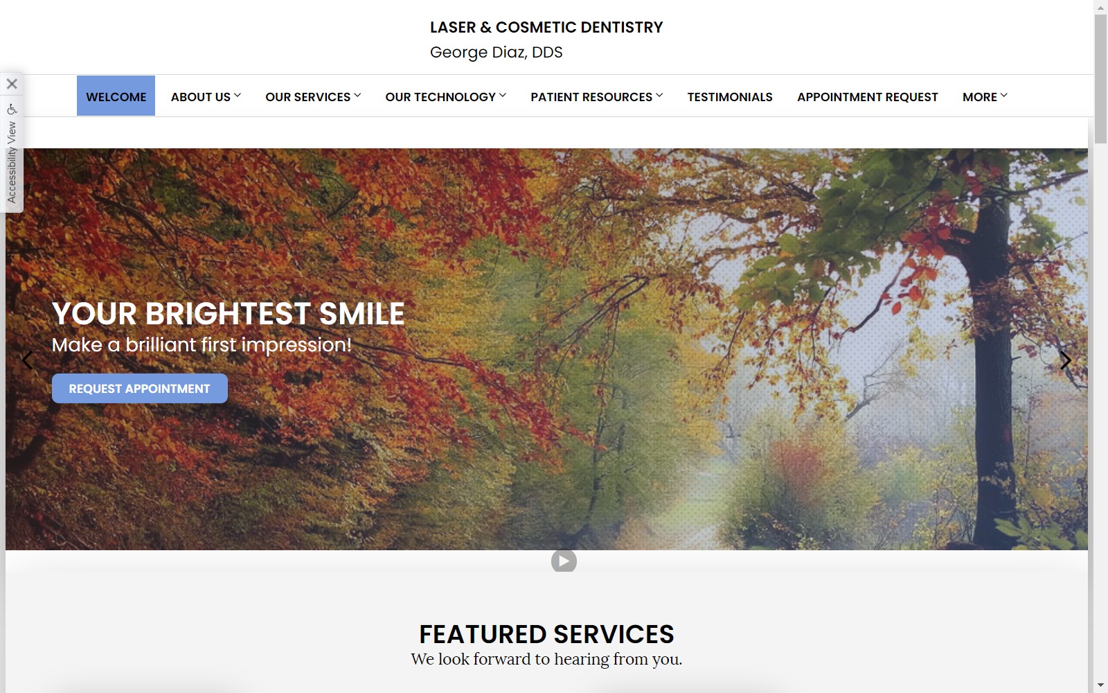 laserandcosmeticdentist.com screenshot