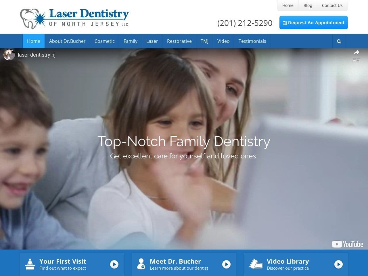 Laser Dentist Website Screenshot from laserdentistrynj.com