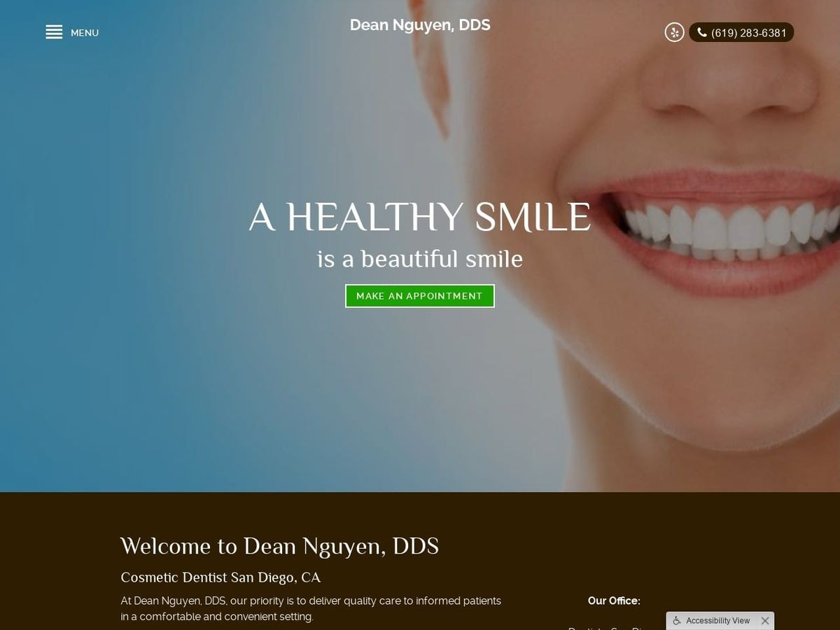 Dean Nguyen Dds Website Screenshot from laserimplantdental.com