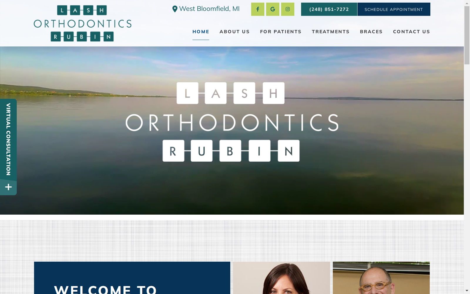 lashrubinorthodontics.com screenshot