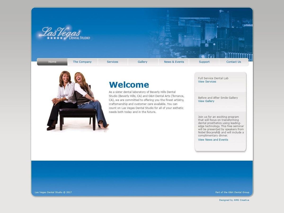 Las Vegas Dental Studio Website Screenshot from lasvegasdentalstudio.com