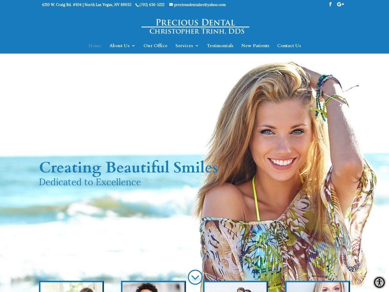 Lasvegasprecious Dental Website Screenshot from lasvegaspreciousdental.com