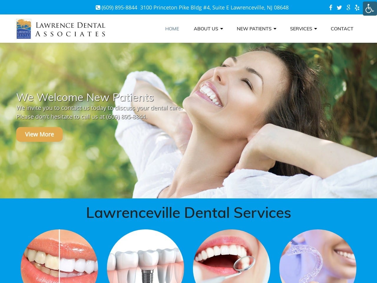 Alisa H. Wain DDS Website Screenshot from lawrencedental.com