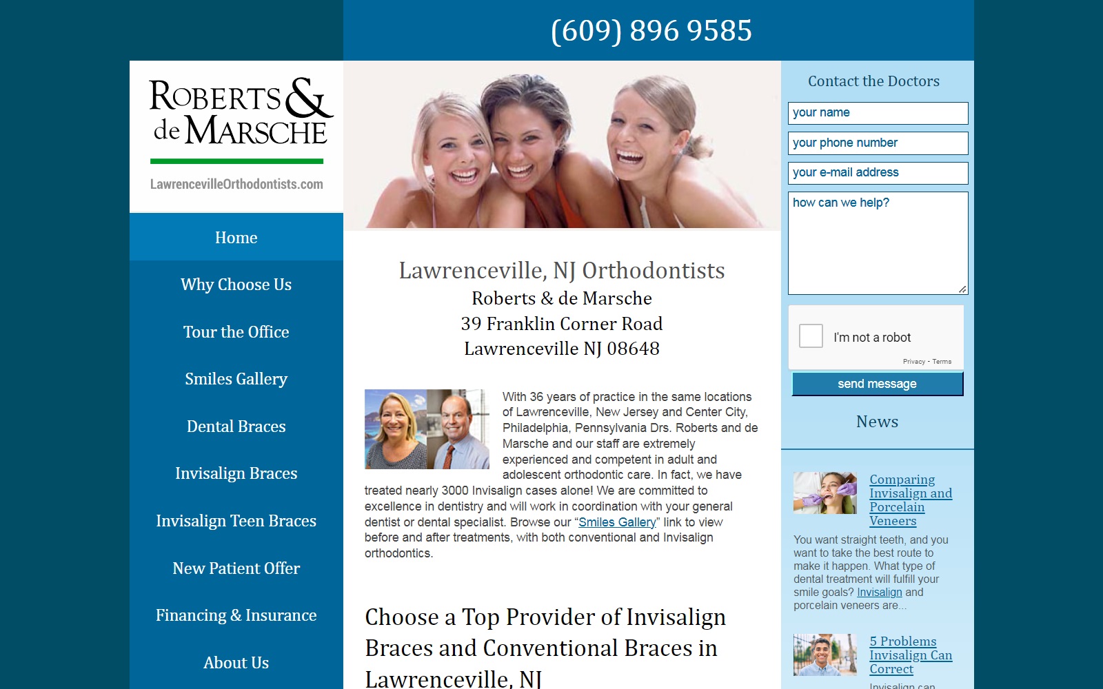 lawrencevilleorthodontists.com screenshot