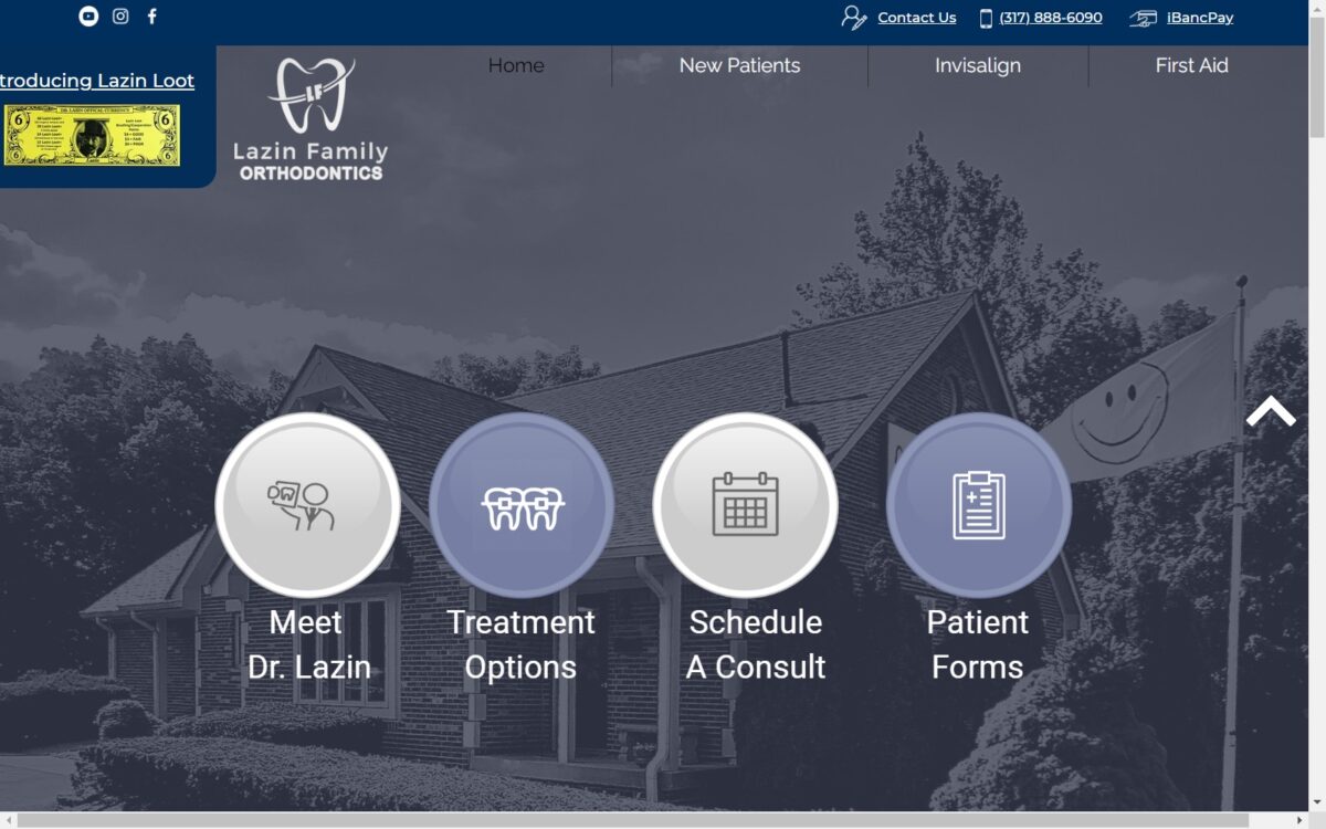 lazinfamilyorthodontics.com screenshot