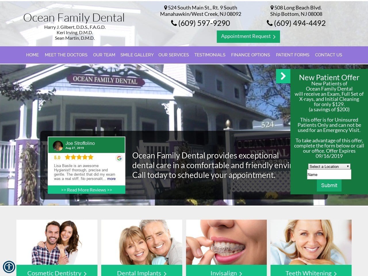 Lbi Dentist Website Screenshot from lbidentist.com