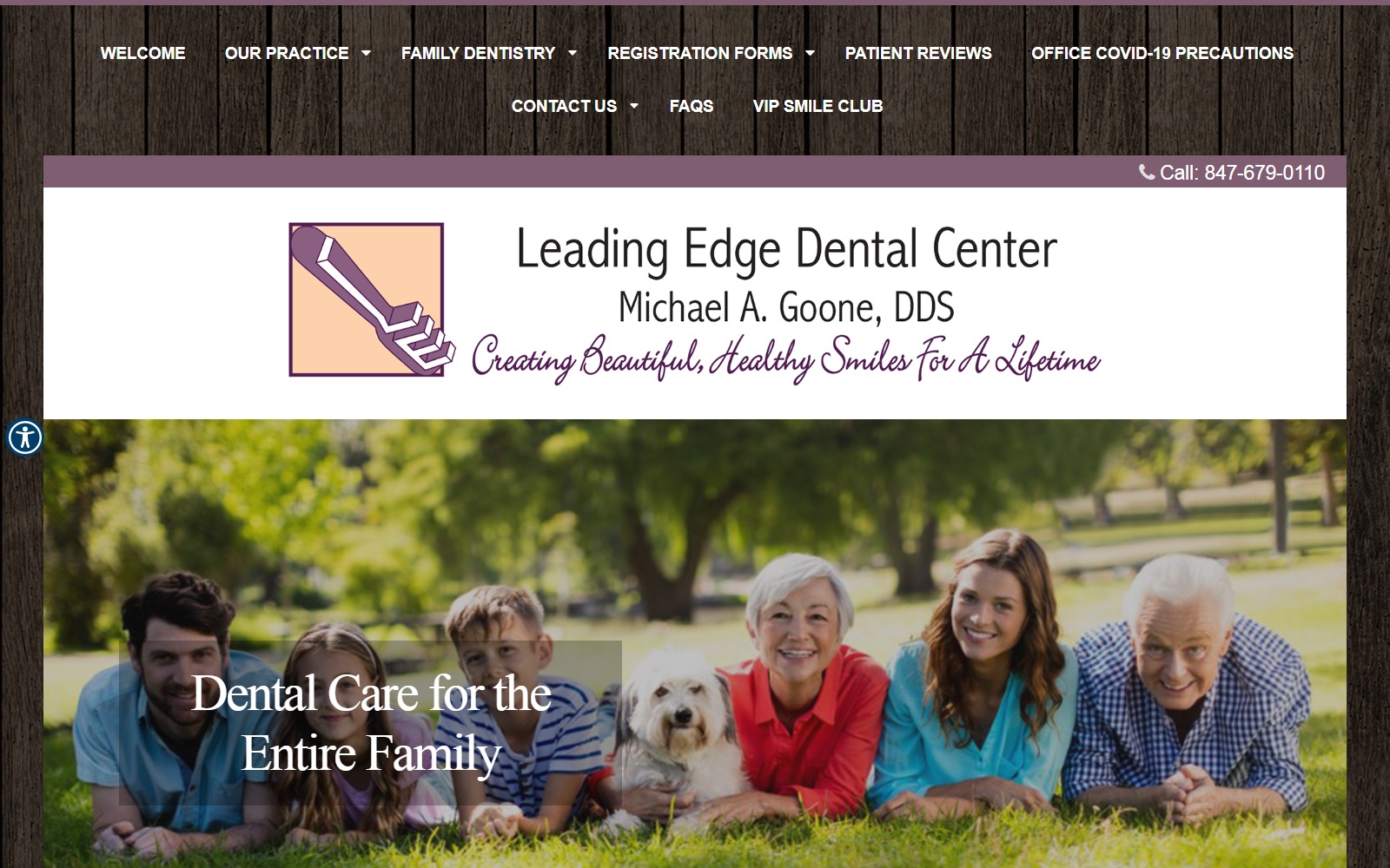 leadingedgedentalcenter.com screenshot