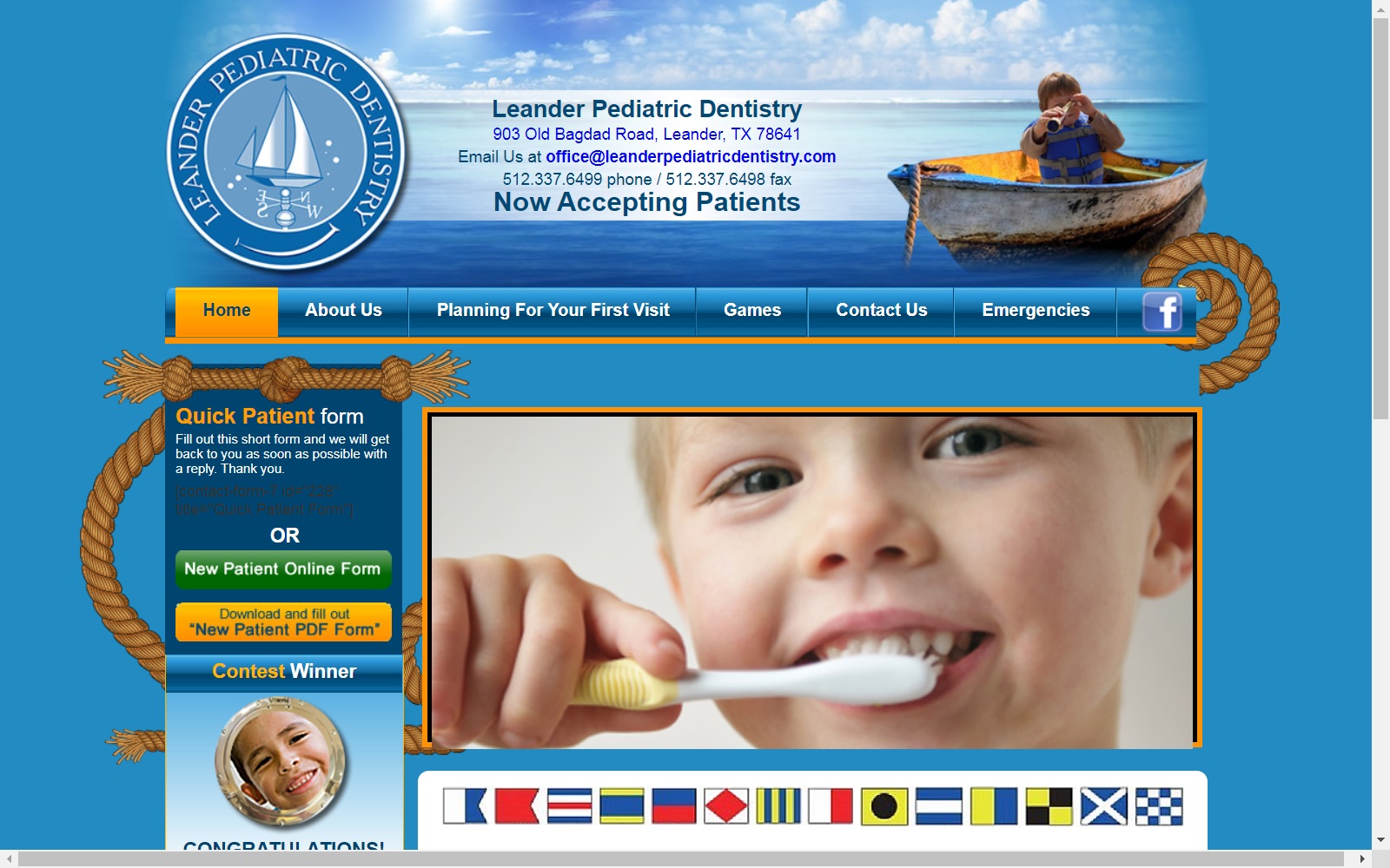 leanderpediatricdentistry.com screenshot