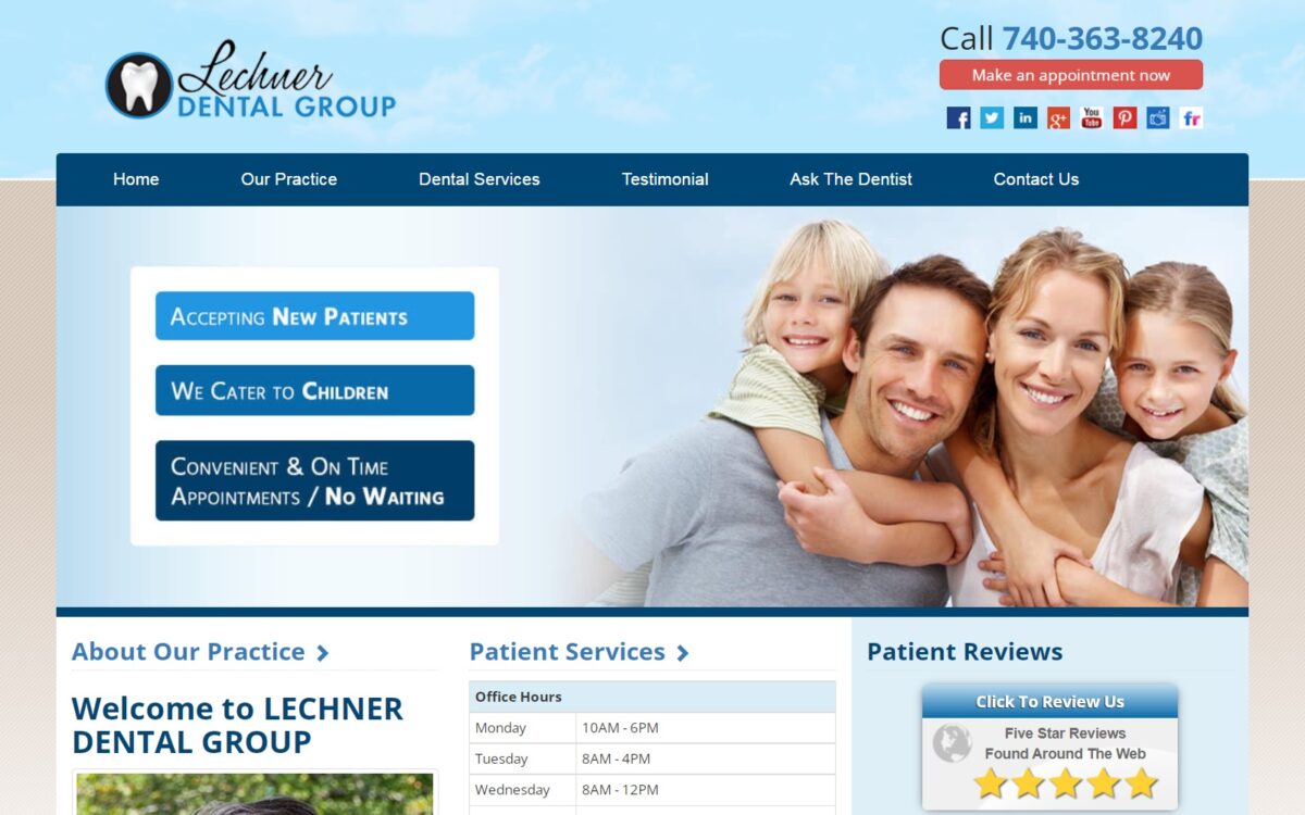 lechnerdentalgroup.com screenshot