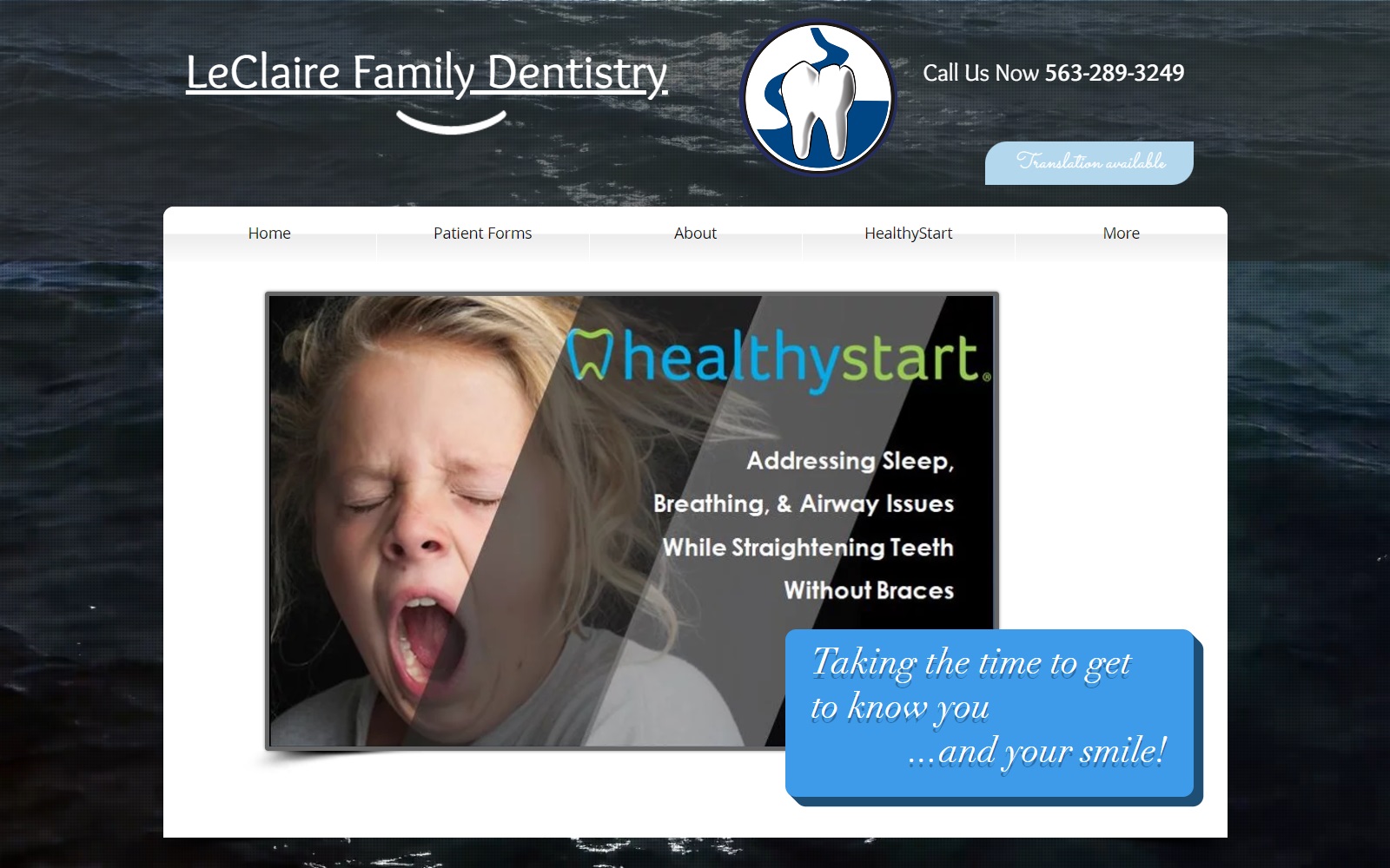 leclairefamilydentistry.com screenshot