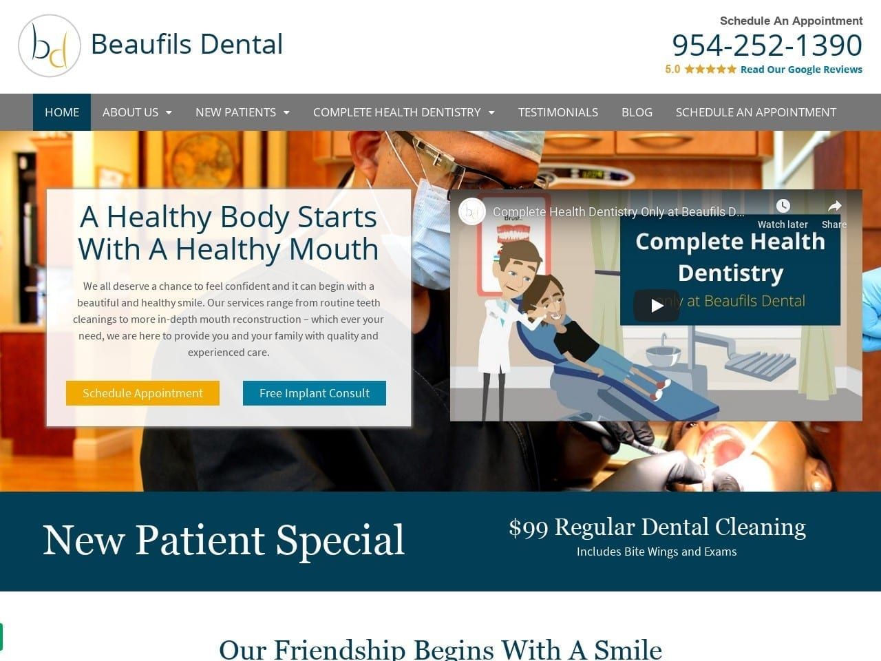 Le Dentist Website Screenshot from ledentist.com
