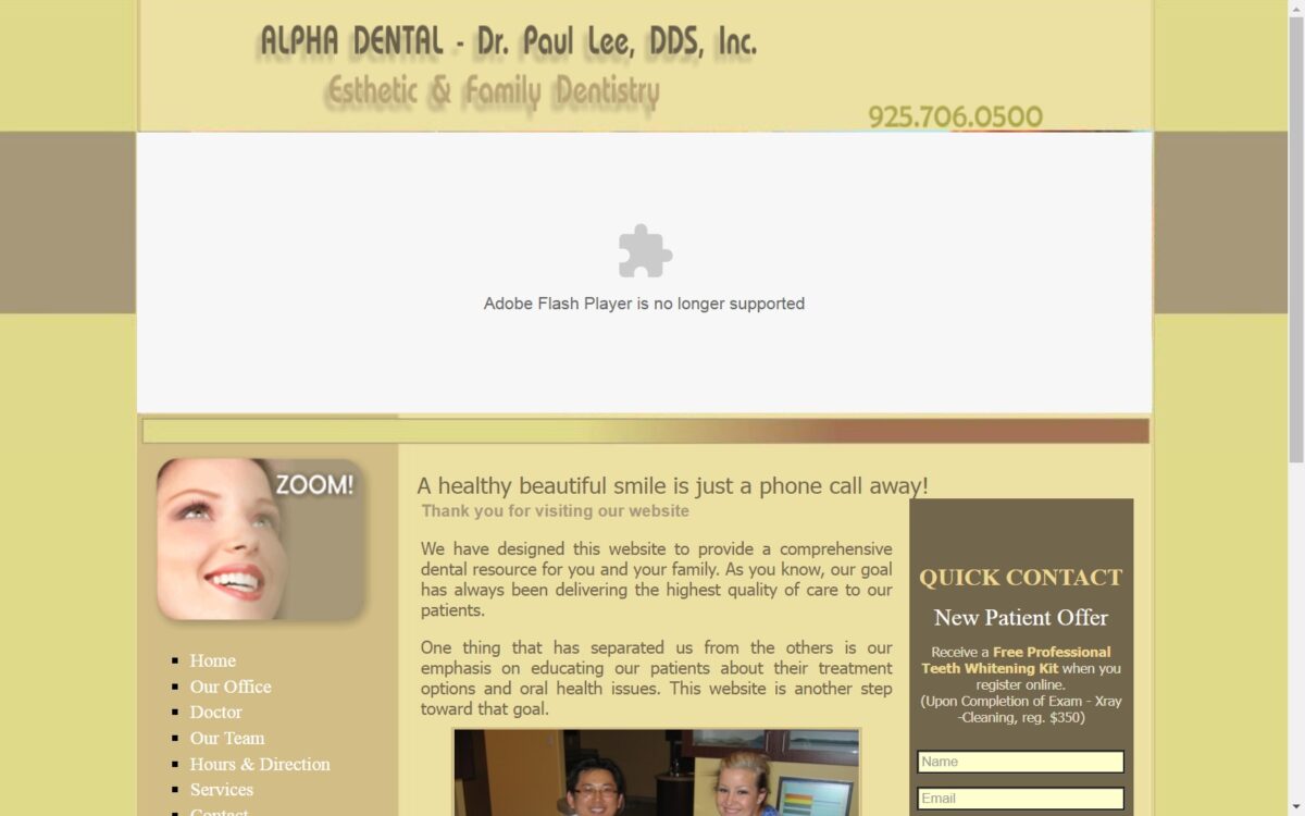 leealphadental.com screenshot