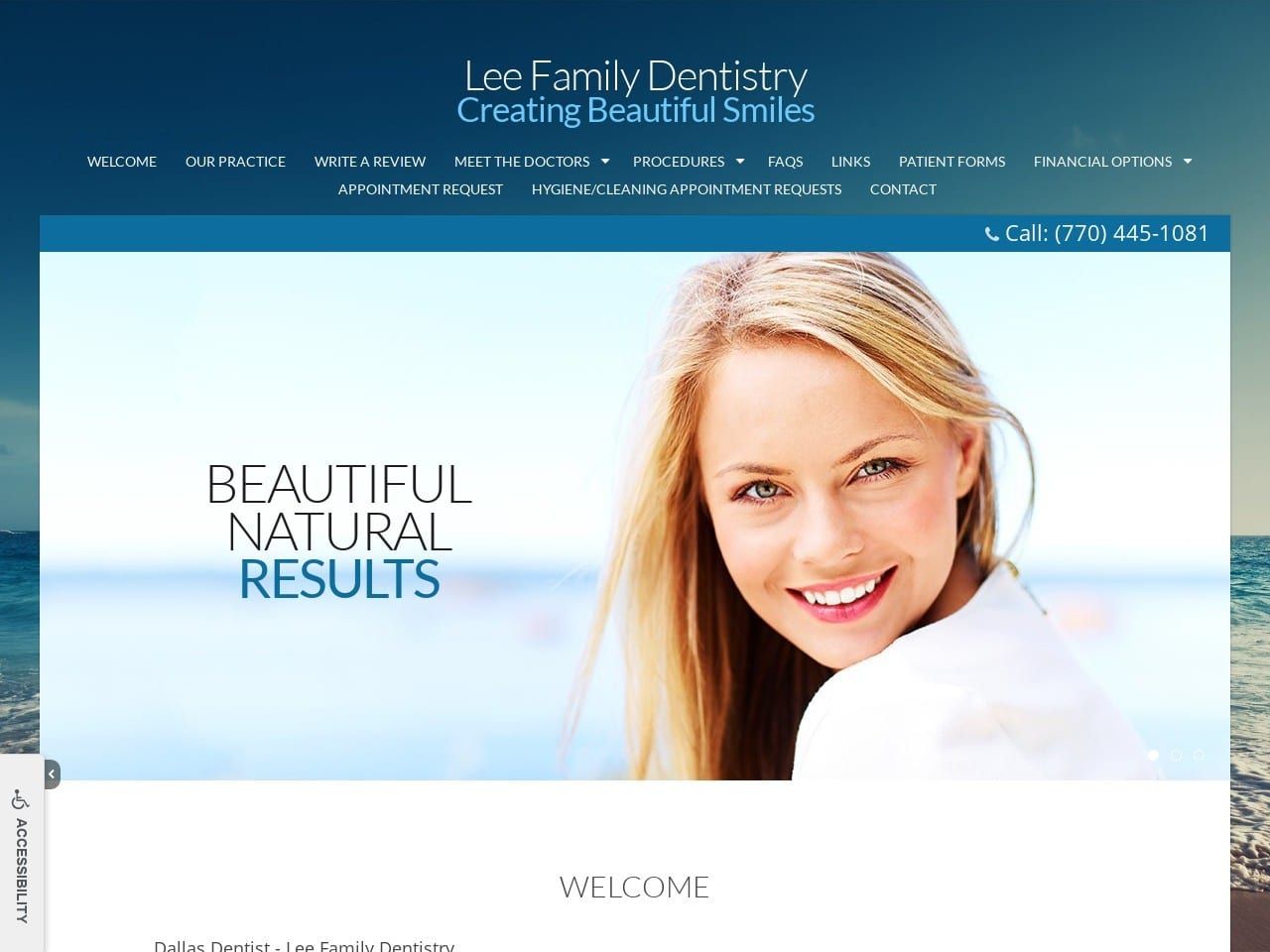 Lee Family Dentistry Lee Robert E DDS Website Screenshot from leefamilydental.com
