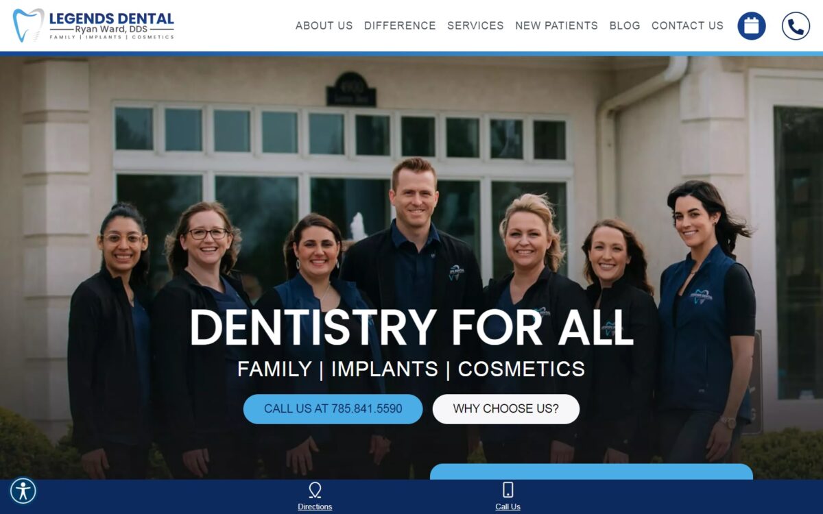 legendsdental.com screenshot