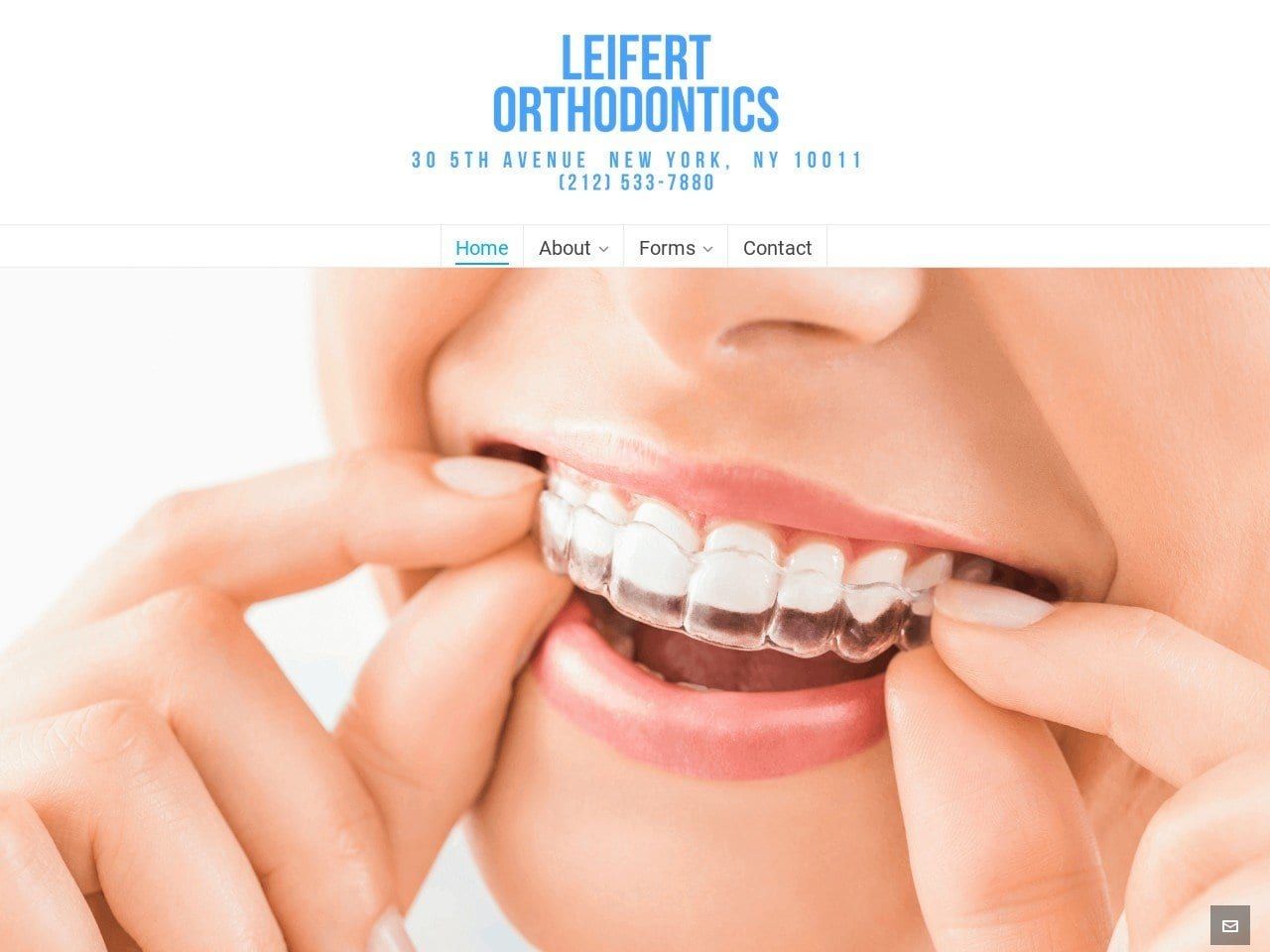 Dr. Melvyn M. Leifert DDS Website Screenshot from leifertorthodontics.com