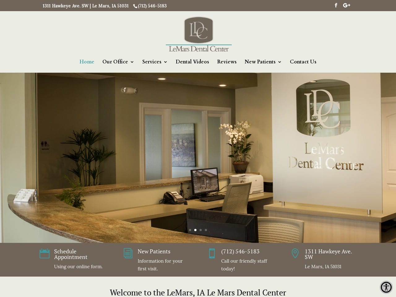 Remsen Dental Center Website Screenshot from lemarsdentalcenter.com