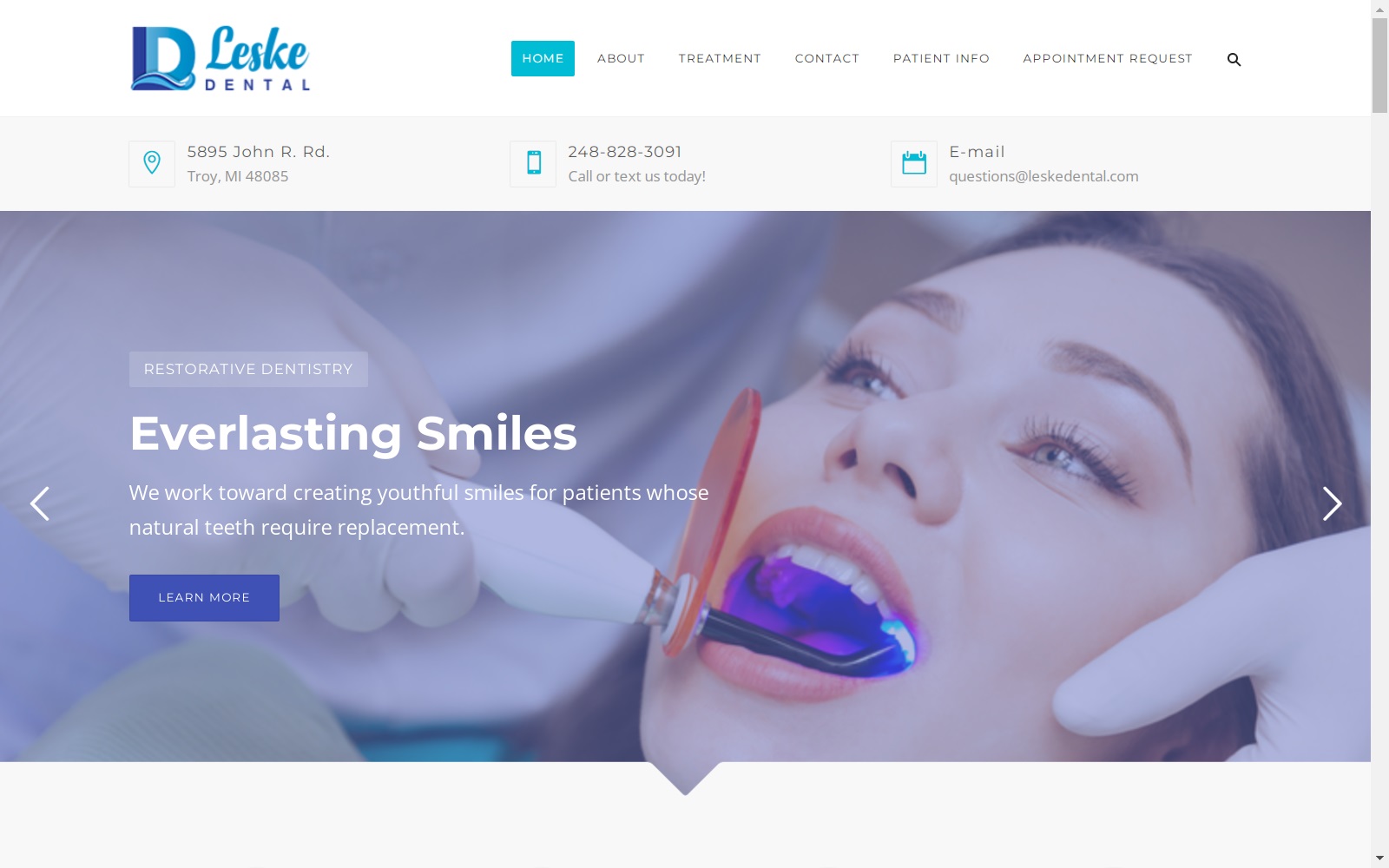 leskedental.com screenshot