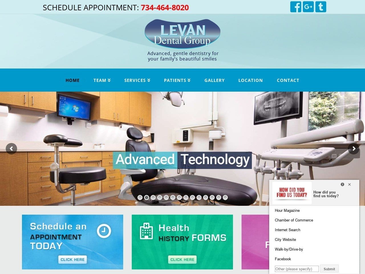 Levan Dental Group PLC Website Screenshot from levandentalgroup.com