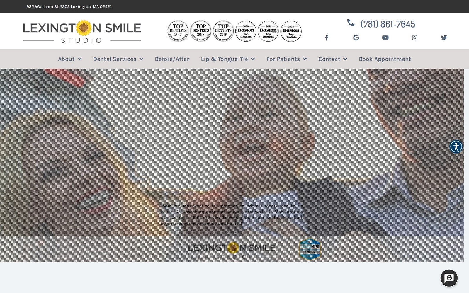 lexingtoncosmeticdentistry.com screenshot