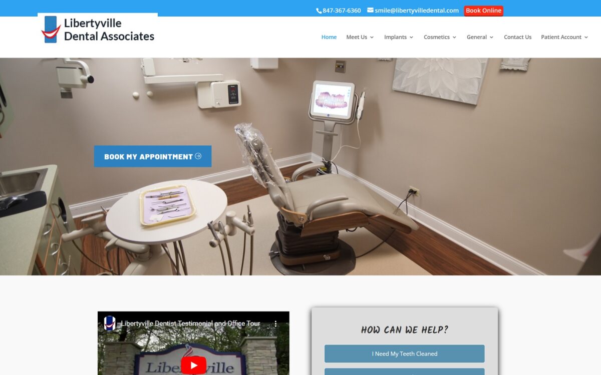 libertyvilledental.com screenshot