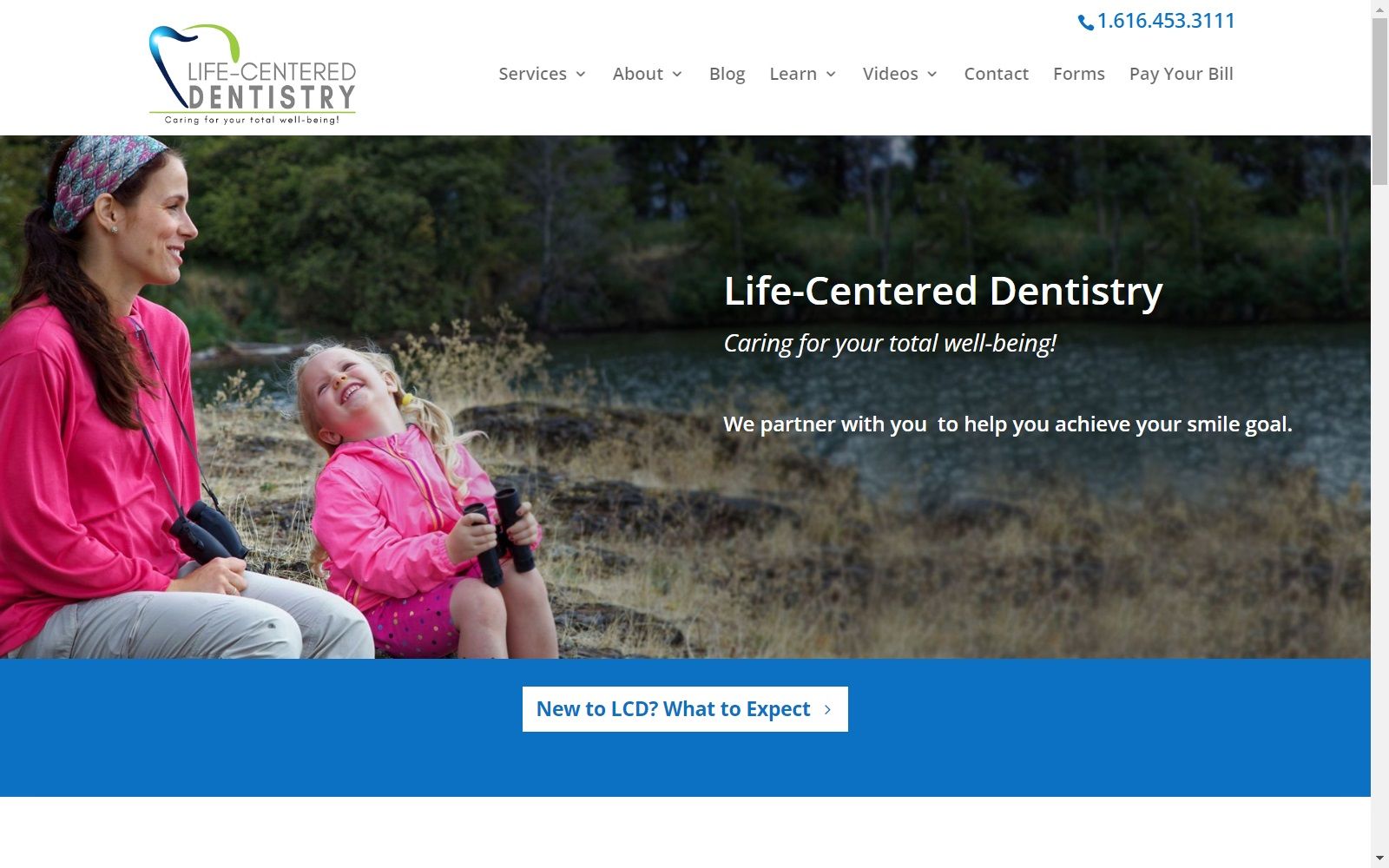 lifecentereddentistry.com screenshot