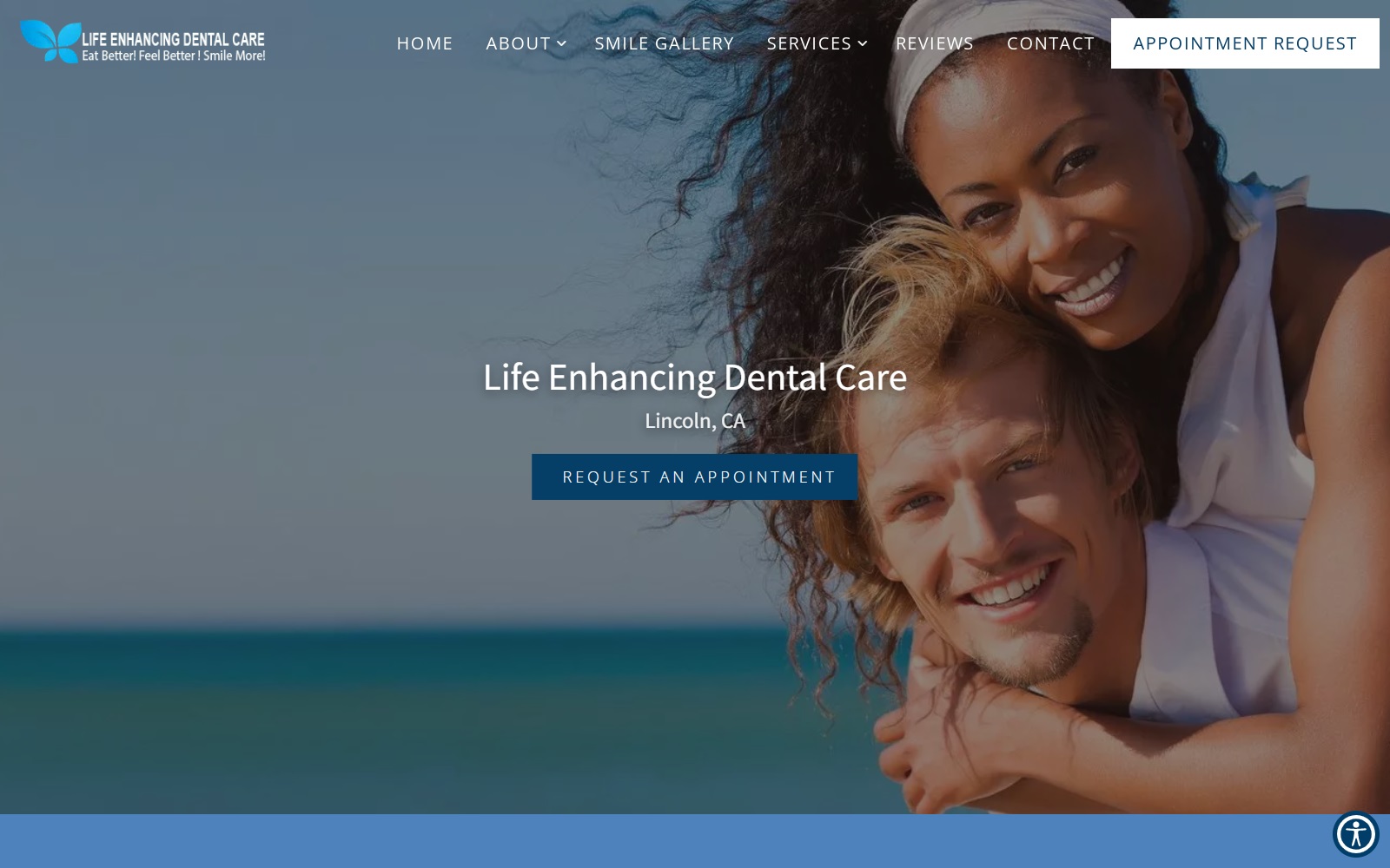 lifeenhancingdentalcare.com screenshot