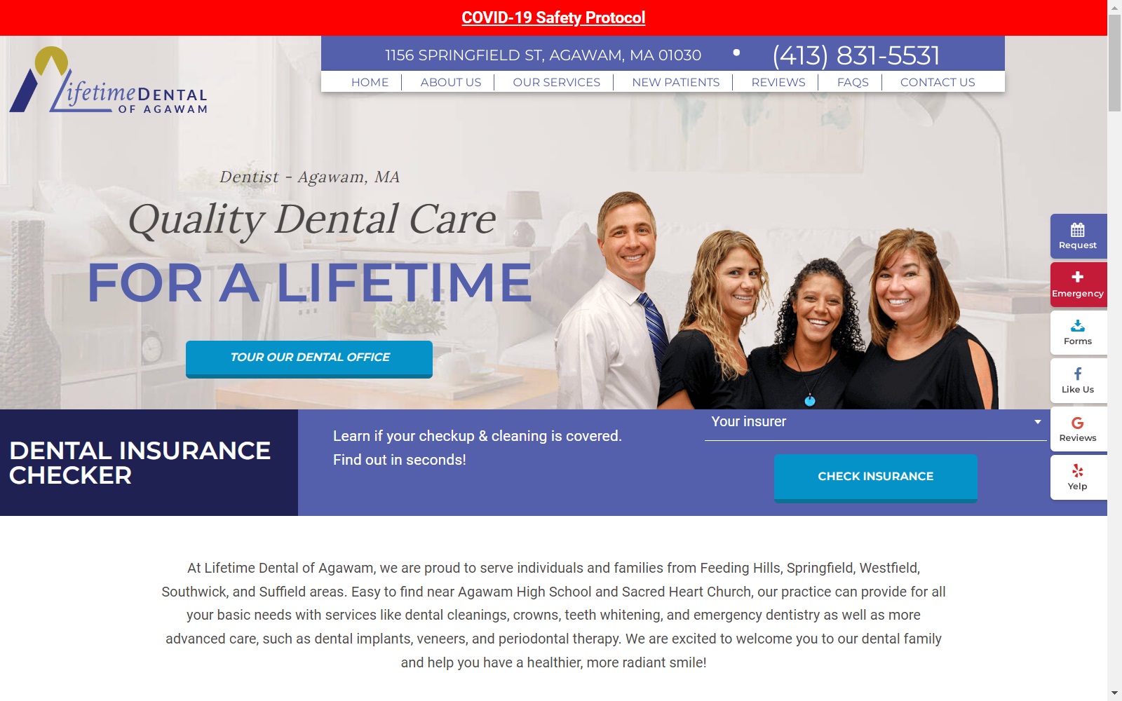 lifetime.dental screenshot