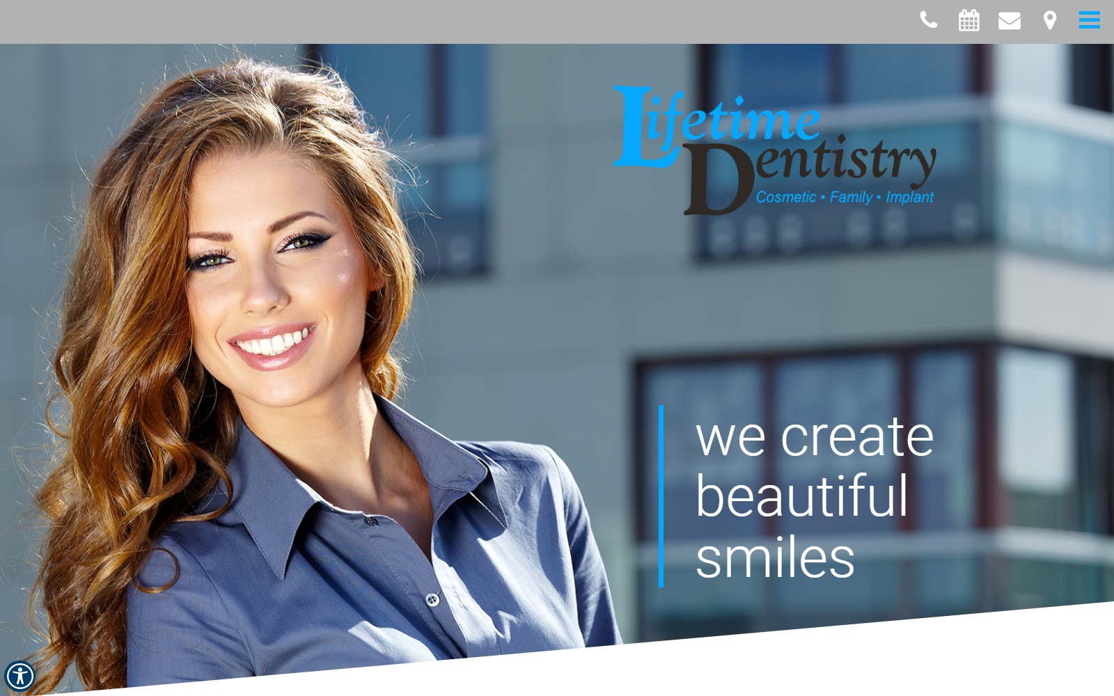 lifetimecosmeticdentistry.com screenshot