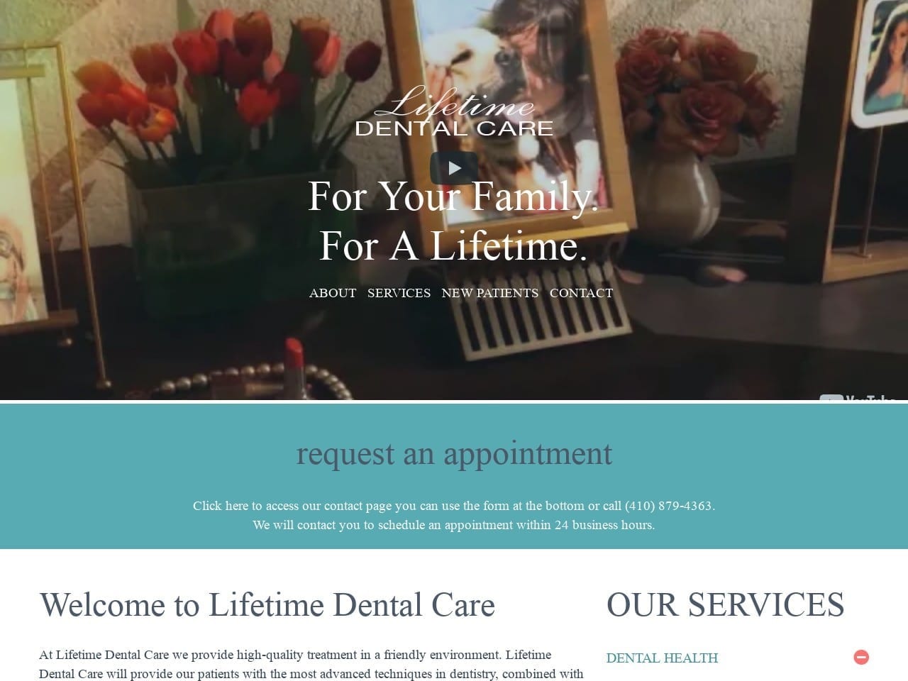 Lifetime Dental Care Phillips Bivin DDS Website Screenshot from lifetimedentalcare.net