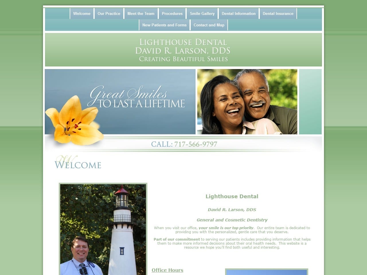 Lighthouse Dental Website Screenshot from lighthousedental.com