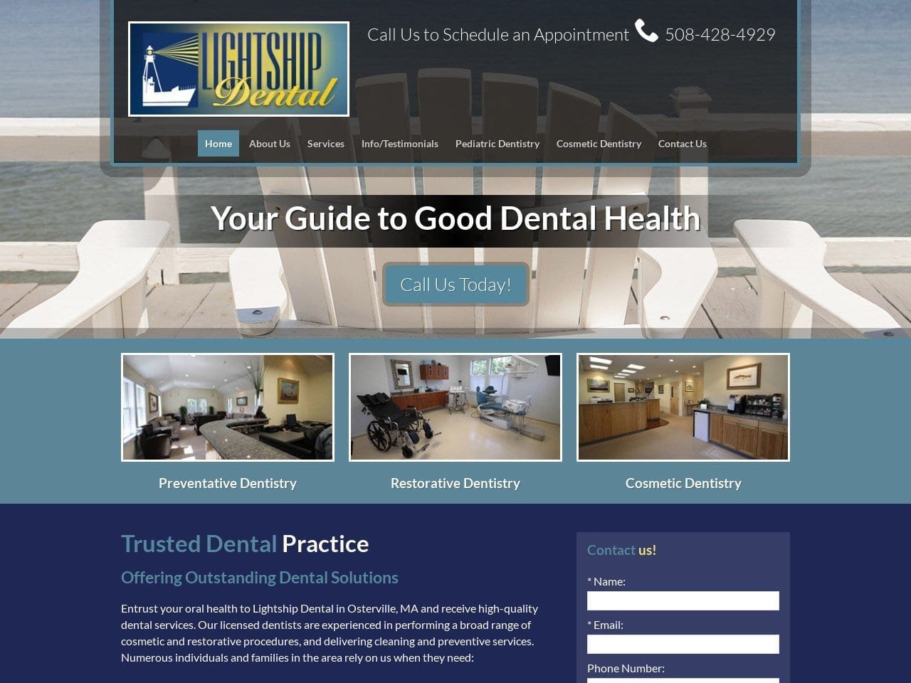 Dr. John B. Fulham Jr DMD Website Screenshot from lightshipdental.com