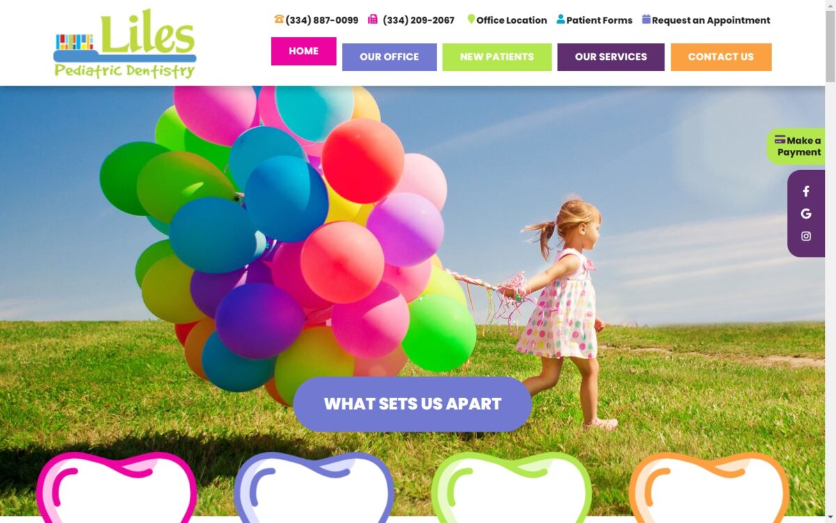 lilessmiles.com screenshot