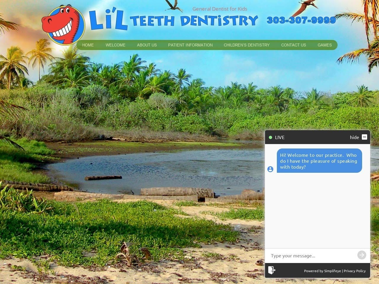 Li Dentist Website Screenshot from lilteeth.com