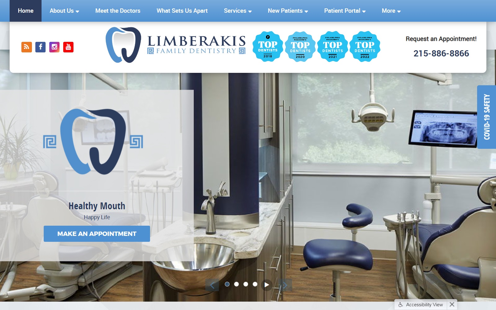 limberakisdental.com screenshot