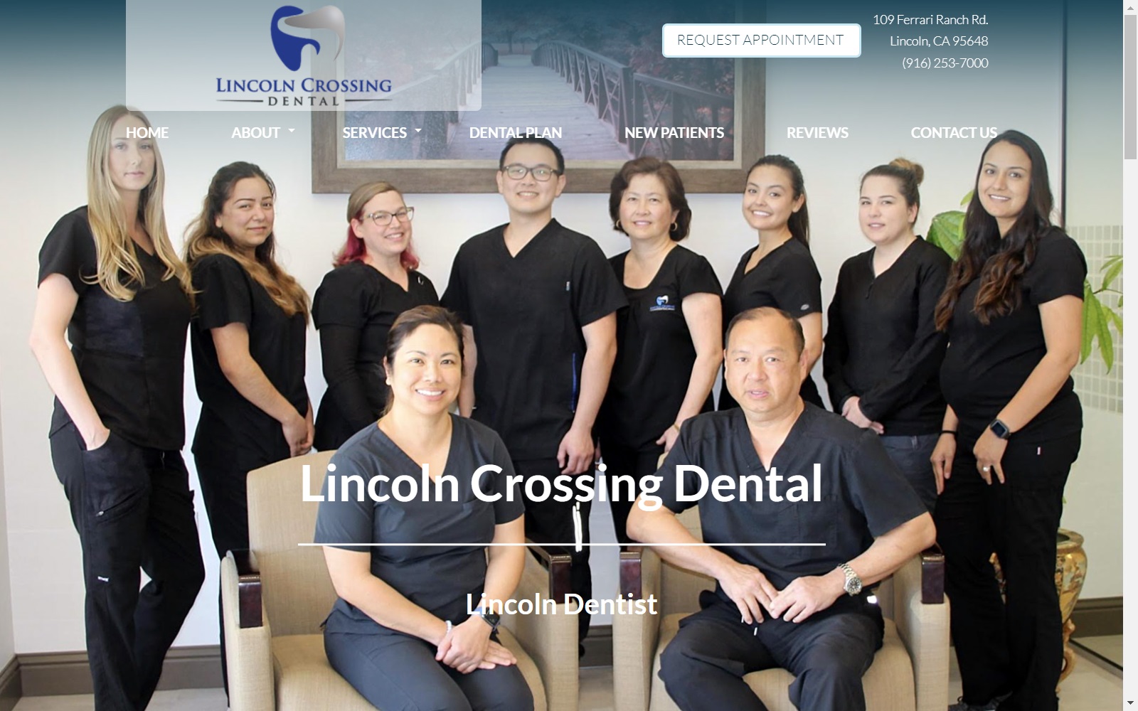 lincolncrossingfamilydental.com screenshot