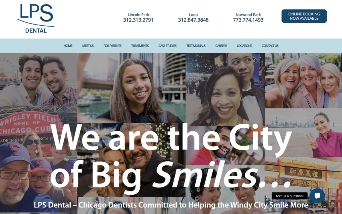 lincolnparksmiles.com screenshot