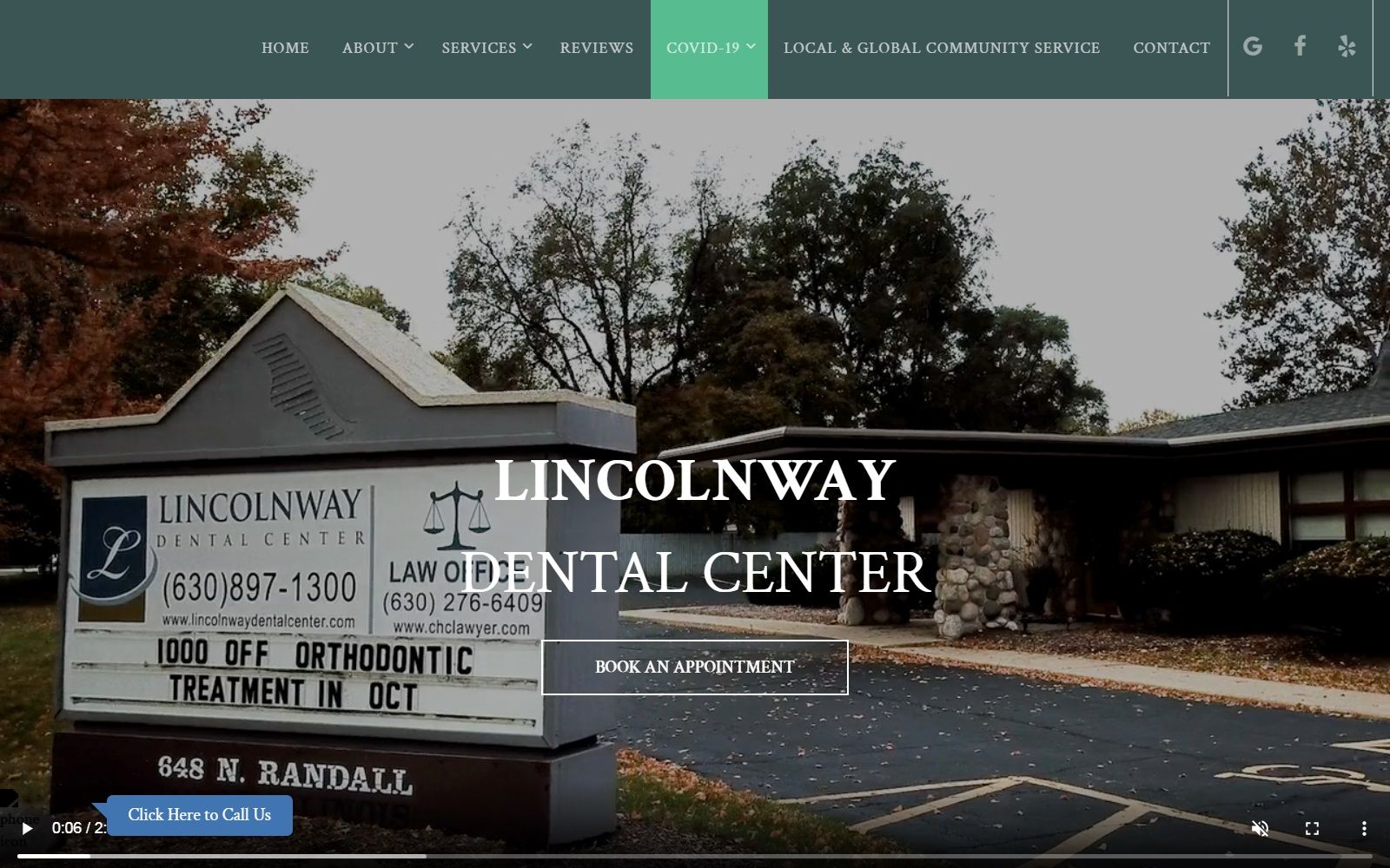 lincolnwaydentalcenter.com screenshot