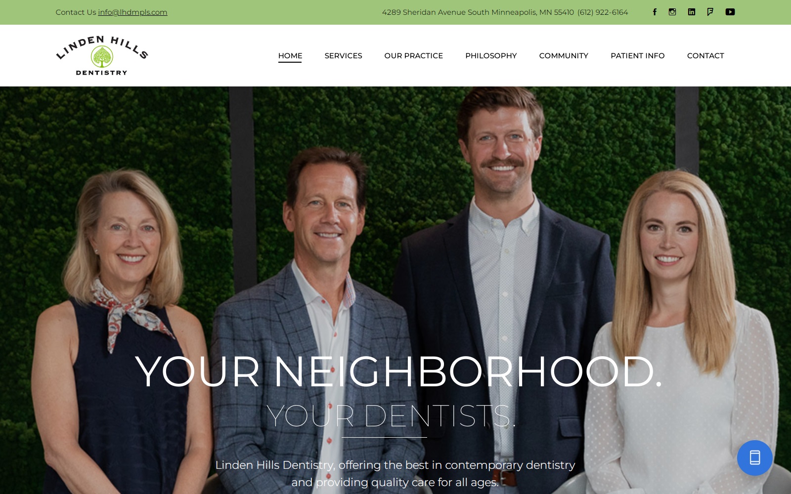 lindenhillsdentistry.com screenshot