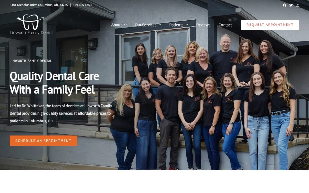 linworthfamilydental.com screenshot